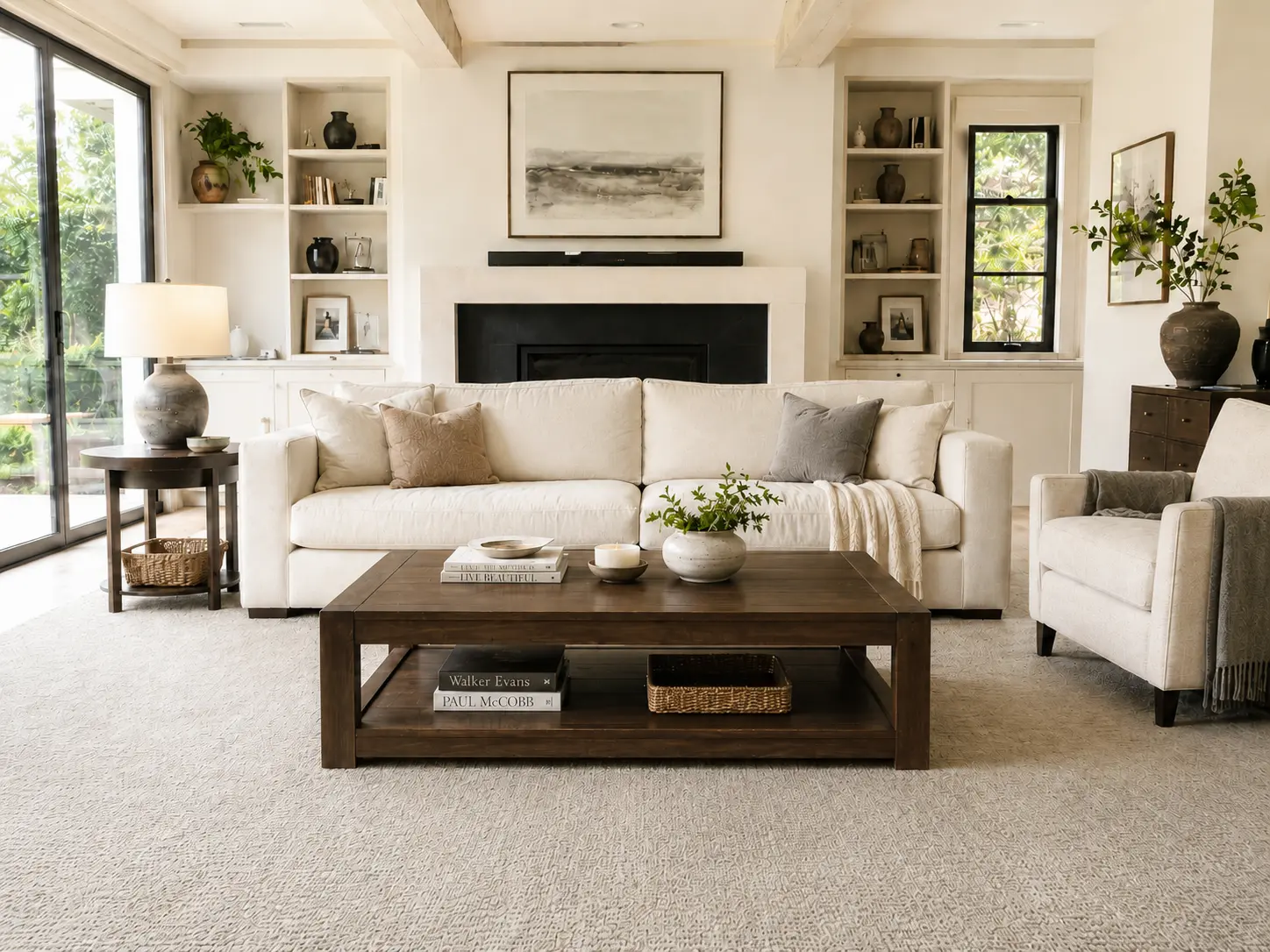 Cleaned and impeccably styled luxury living room in San Angelo